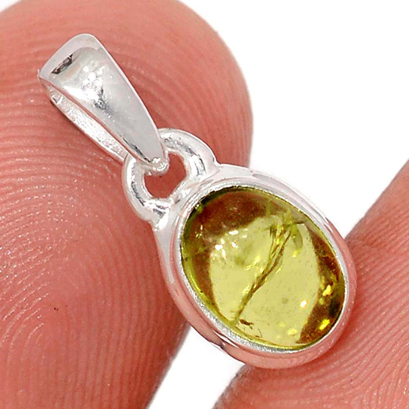 0.7" Peridot Cabochon Pendants - PDCP5
