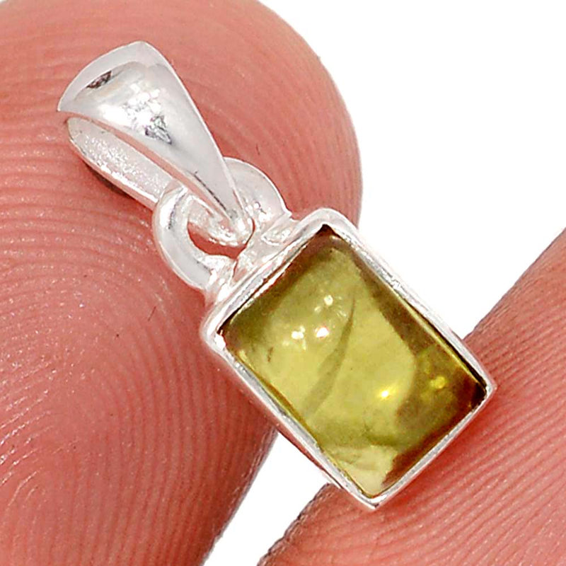 0.6" Peridot Cabochon Pendants - PDCP8