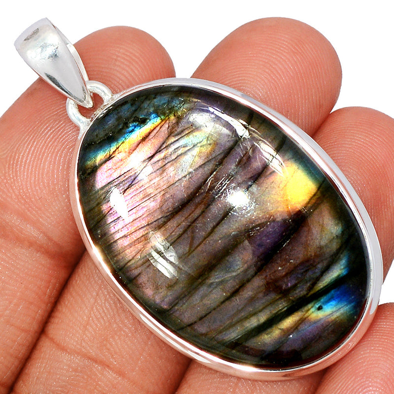 2" Heavy Piece - Purple Fire Labradorite Pendants - PFLP2478