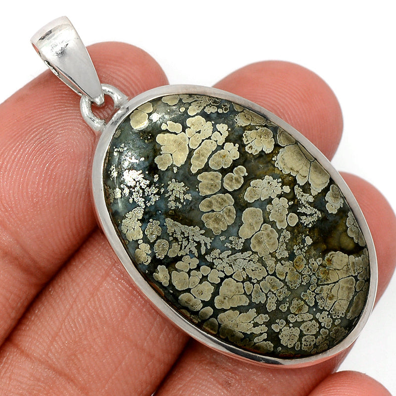 1.8" Pyrite In Agate Pendants - PIAP385