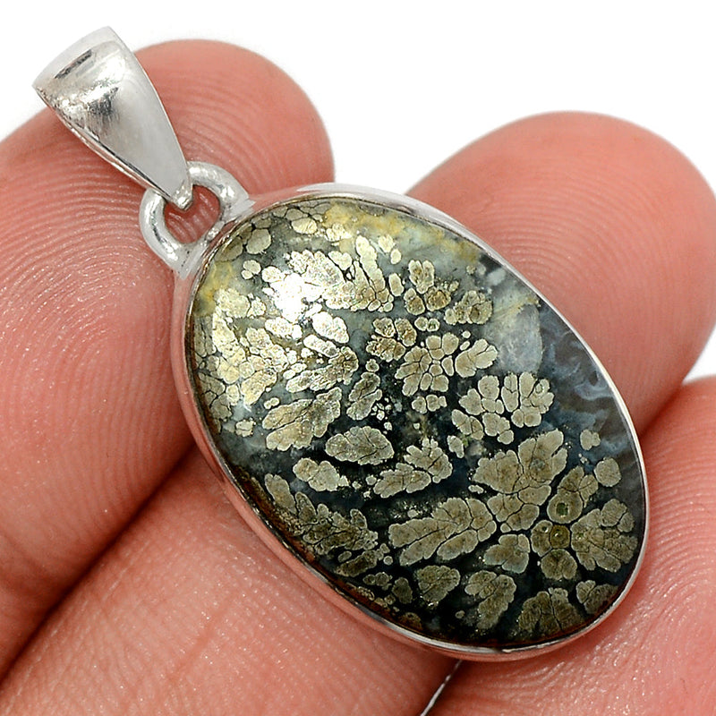 1.5" Pyrite In Agate Pendants - PIAP390