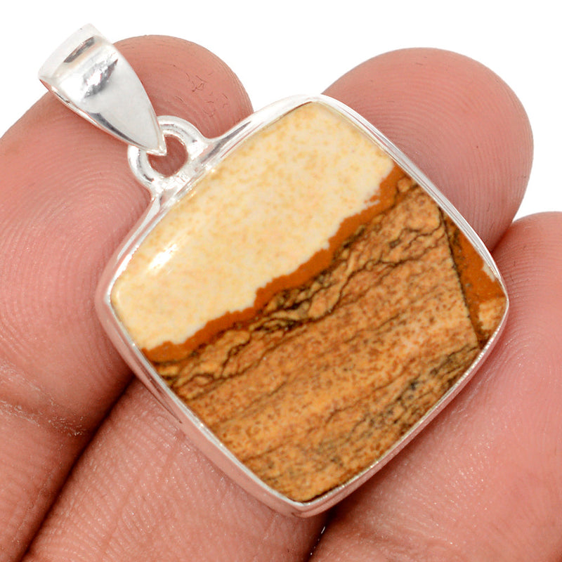 1.3" PIcture Jasper Pendants - PIJP420