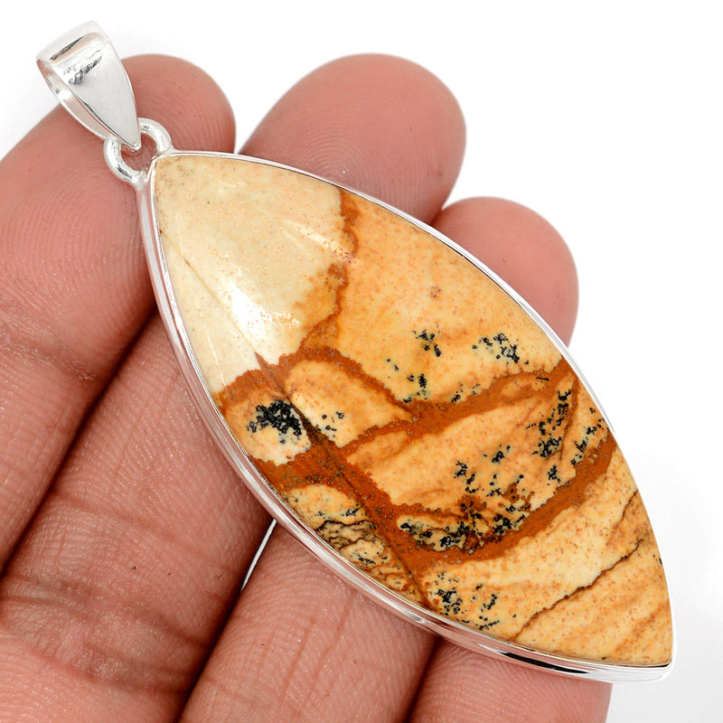 2.7" PIcture Jasper Pendants - PIJP423