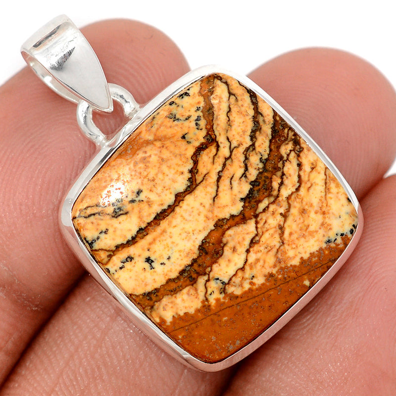 1.3" PIcture Jasper Pendants - PIJP450