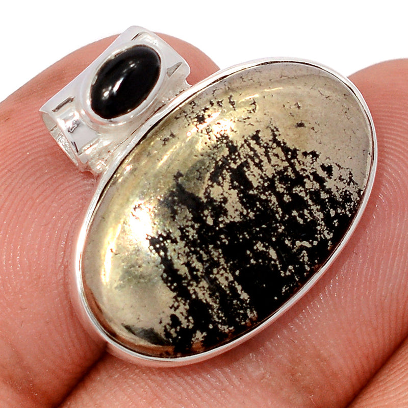 0.8" Pyrite In Magnetite - Healer&