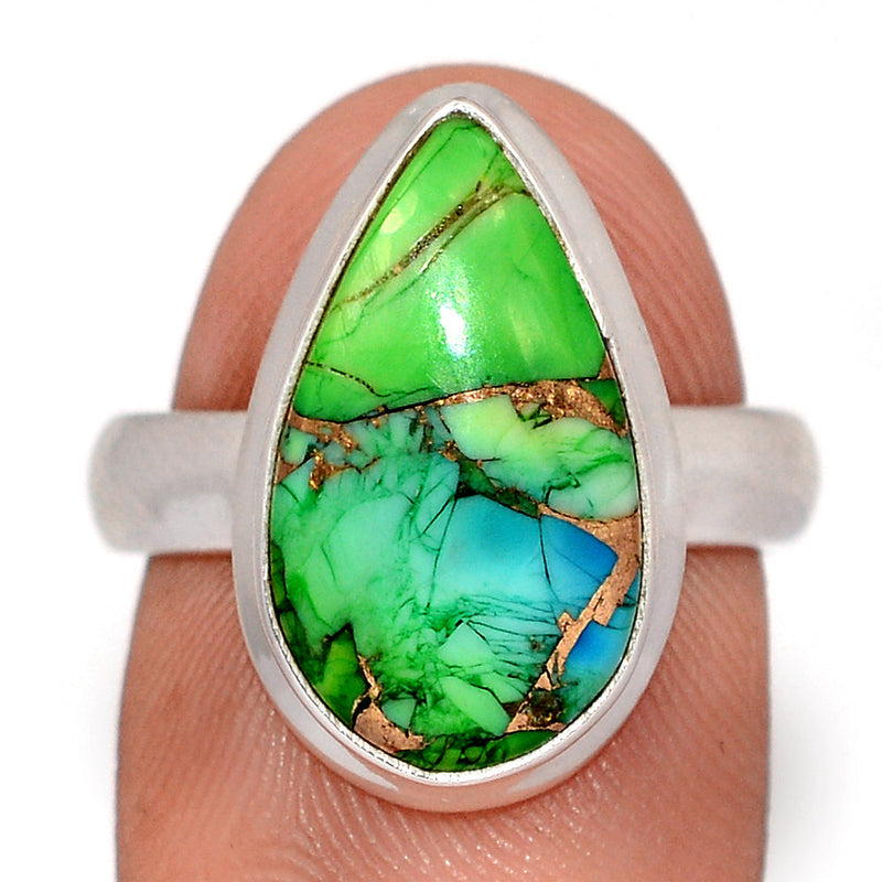 Peacock Dahlia Turquoise Ring - PKDR12