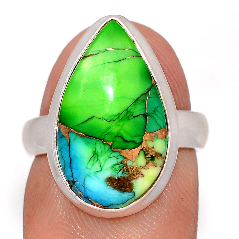 Peacock Dahlia Turquoise Ring - PKDR15