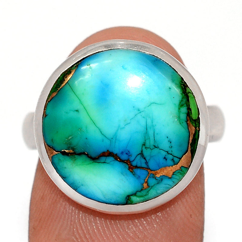 Peacock Dahlia Turquoise Ring - PKDR16