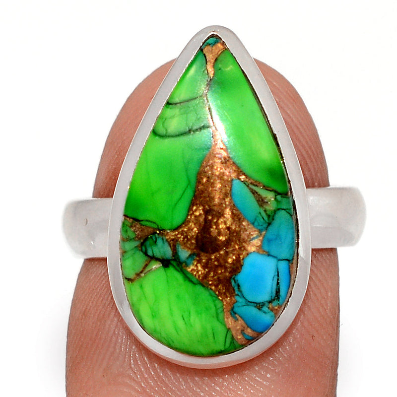 Peacock Dahlia Turquoise Ring - PKDR24
