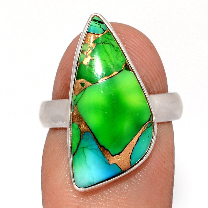 Peacock Dahlia Turquoise Ring - PKDR26