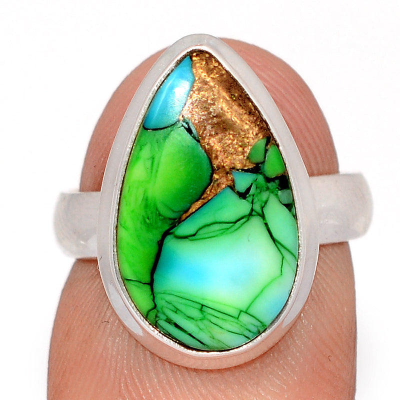 Peacock Dahlia Turquoise Ring - PKDR27