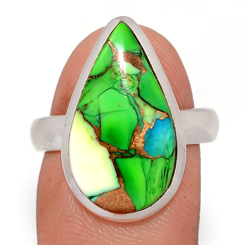 Peacock Dahlia Turquoise Ring - PKDR6