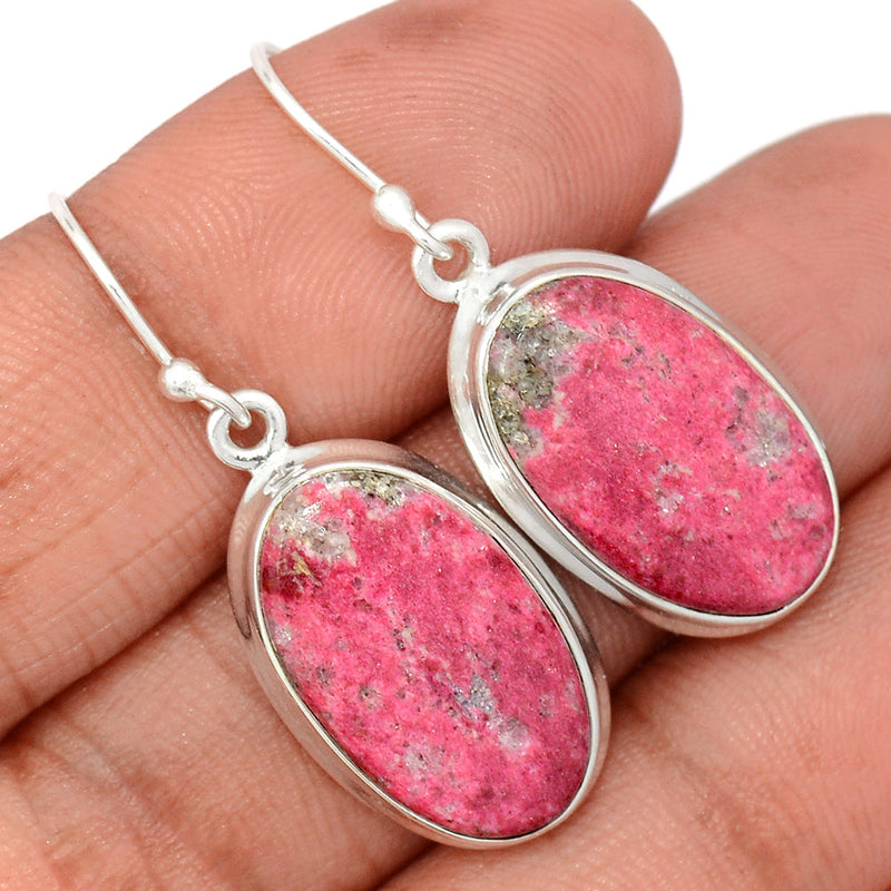 1.5" Pink Thulite Earrings - PKTE306