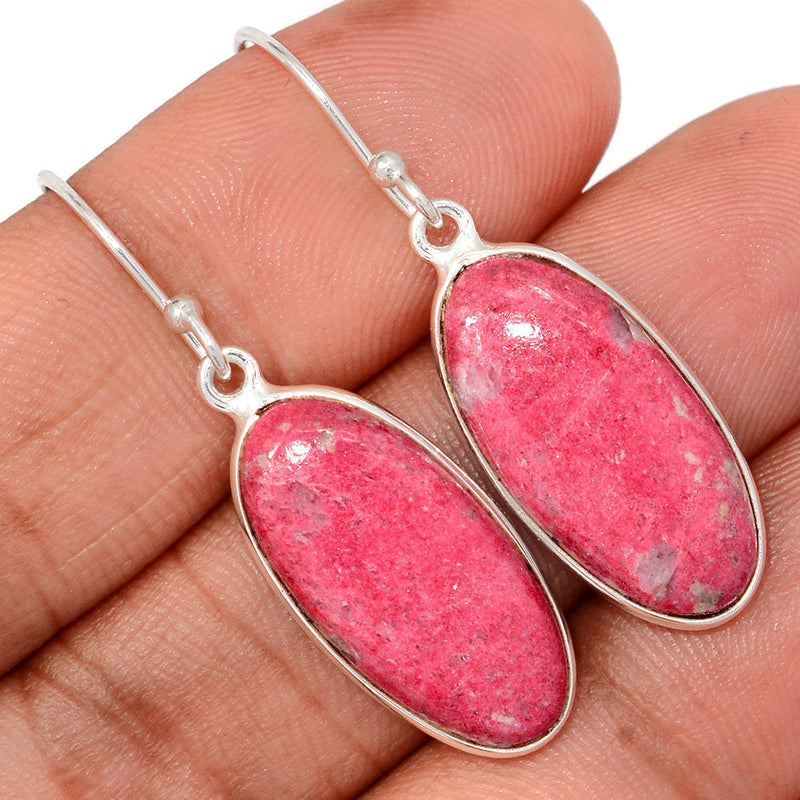 1.6" Pink Thulite Earrings - PKTE309