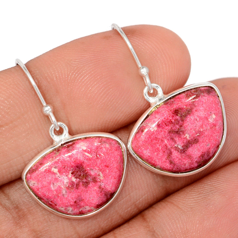1.3" Pink Thulite Earrings - PKTE315