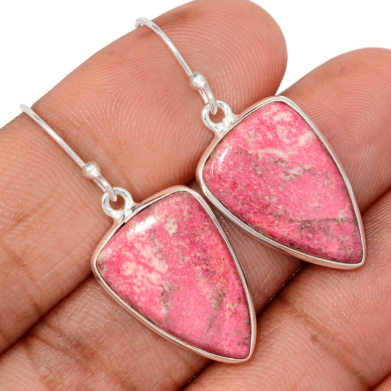 1.6" Pink Thulite Earrings - PKTE326