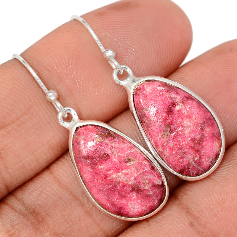 1.5" Pink Thulite Earrings - PKTE333