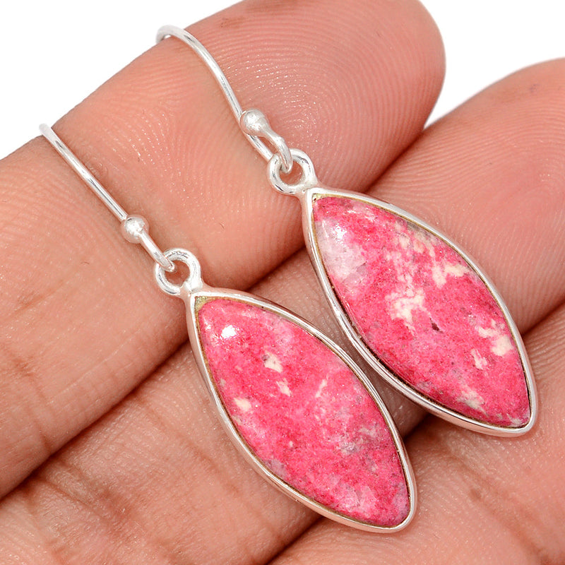 1.6" Pink Thulite Earrings - PKTE337
