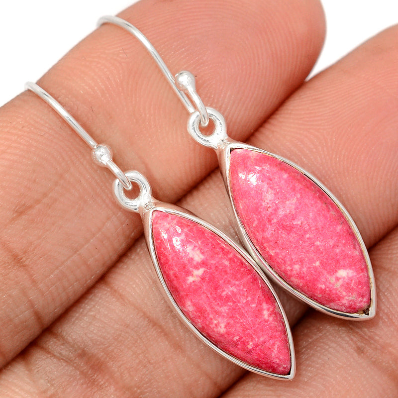 1.6" Pink Thulite Earrings - PKTE340