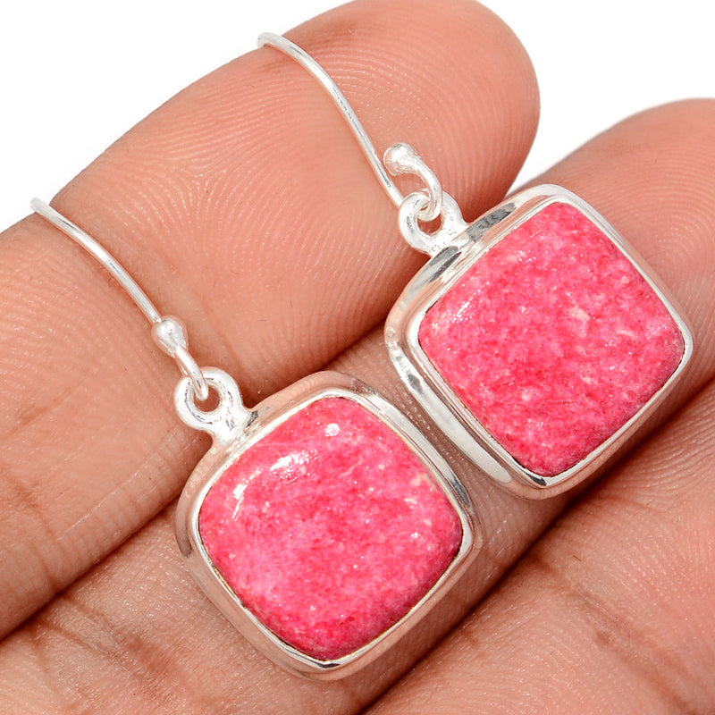 1.3" Pink Thulite Earrings - PKTE341