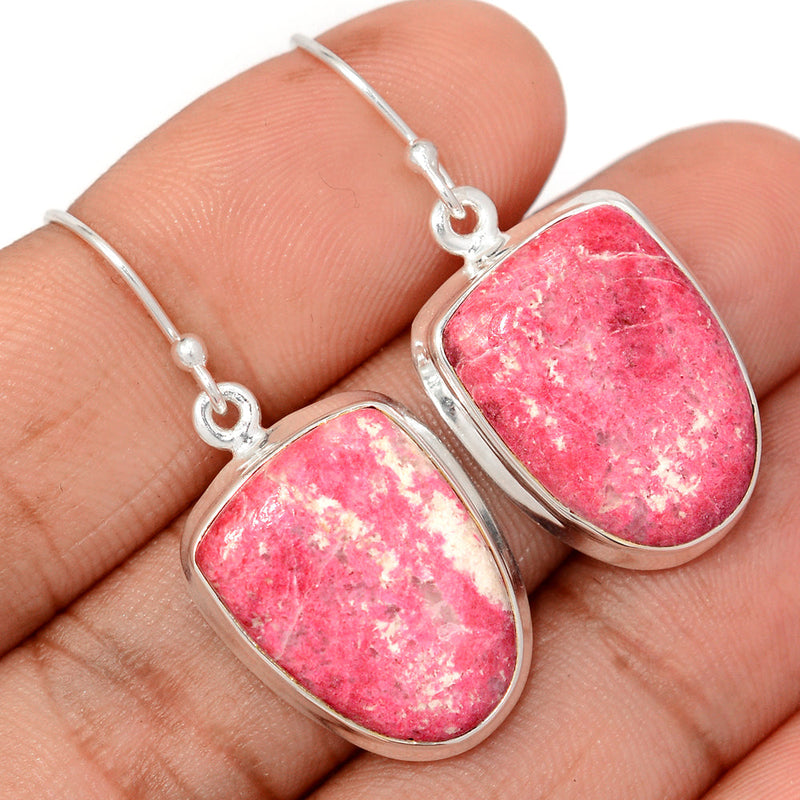 1.6" Pink Thulite Earrings - PKTE342