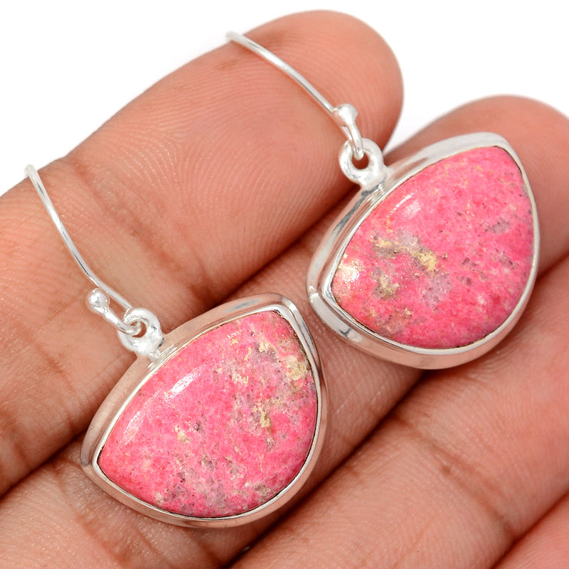 1.5" Pink Thulite Earrings - PKTE343