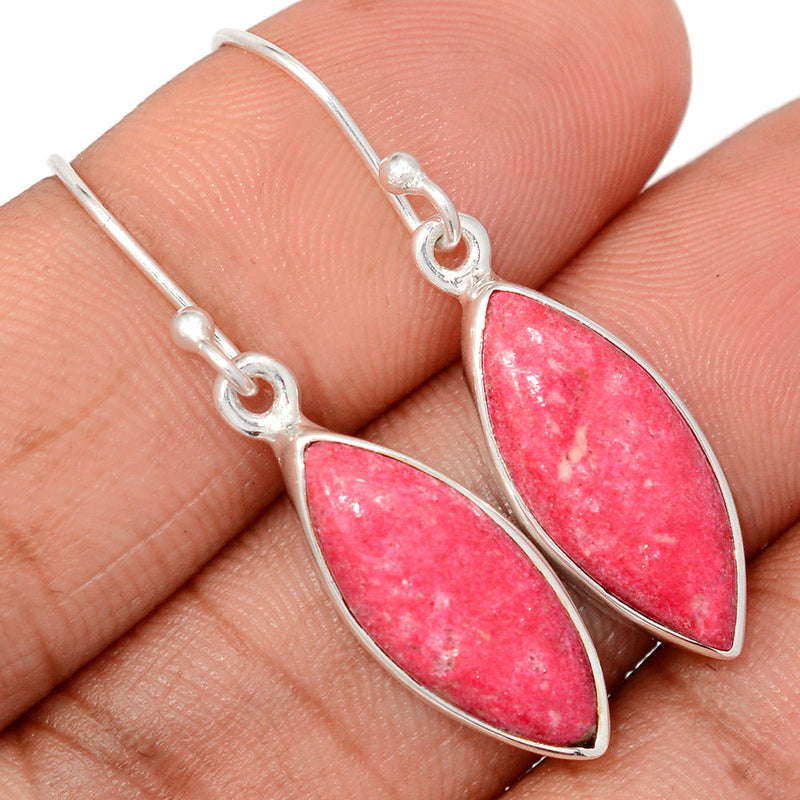 1.5" Pink Thulite Earrings - PKTE345