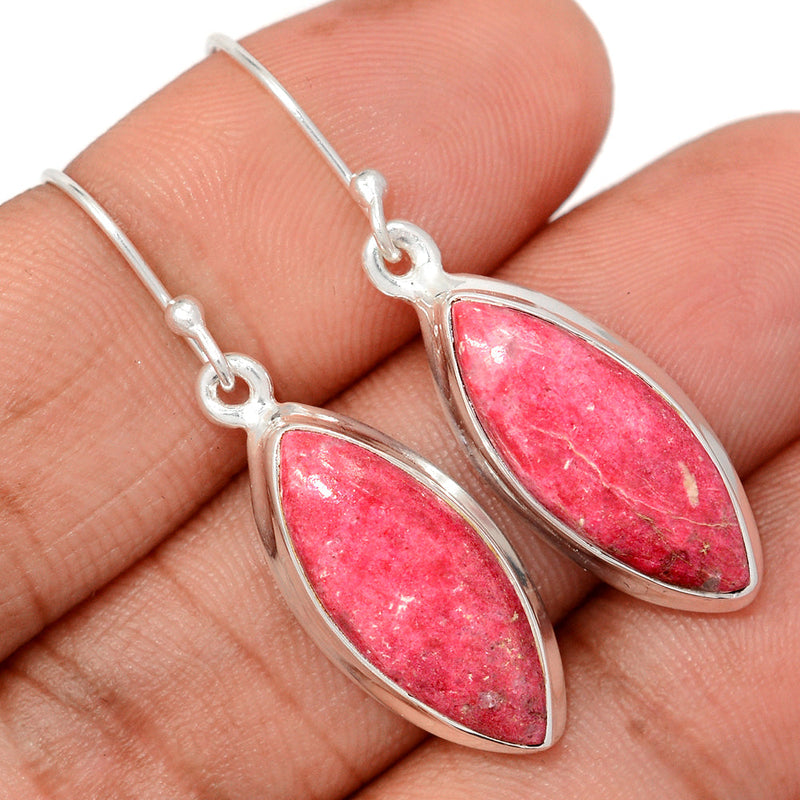 1.6" Pink Thulite Earrings - PKTE348