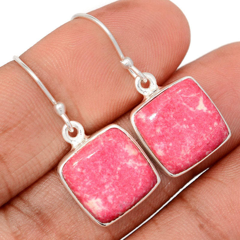 1.3" Pink Thulite Earrings - PKTE349