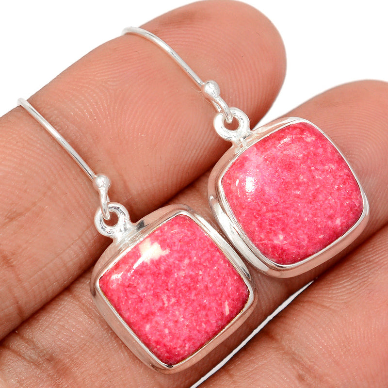 1.3" Pink Thulite Earrings - PKTE351