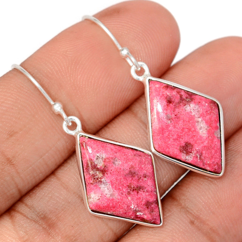 1.6" Pink Thulite Earrings - PKTE357