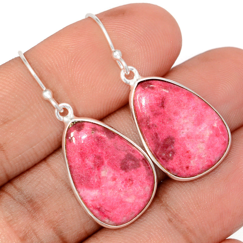 1.5" Pink Thulite Earrings - PKTE361