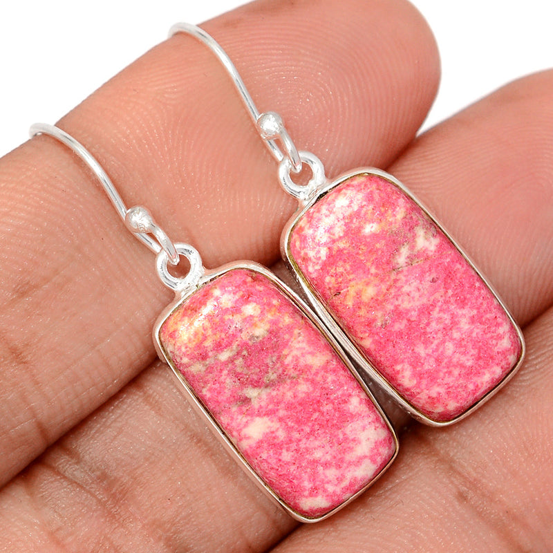 1.5" Pink Thulite Earrings - PKTE362