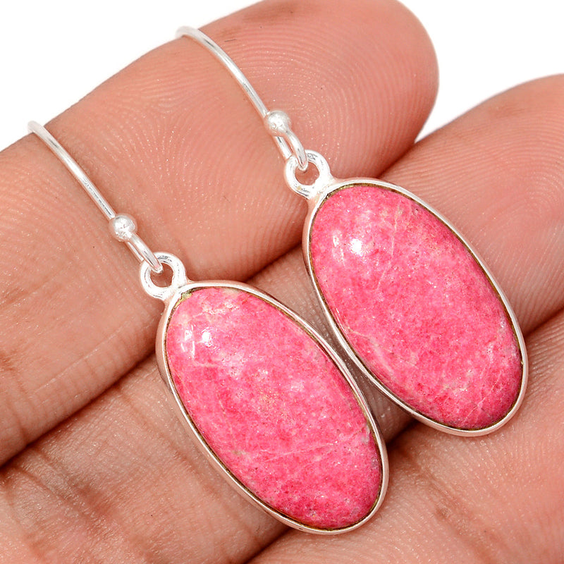 1.6" Pink Thulite Earrings - PKTE363