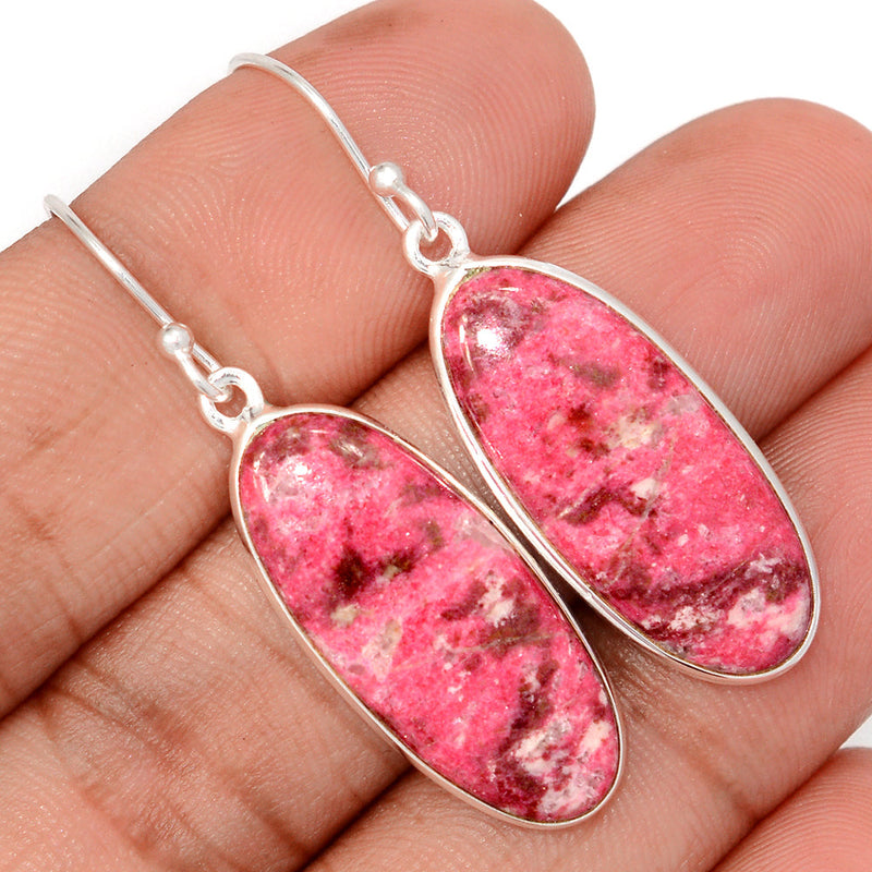 1.8" Pink Thulite Earrings - PKTE365