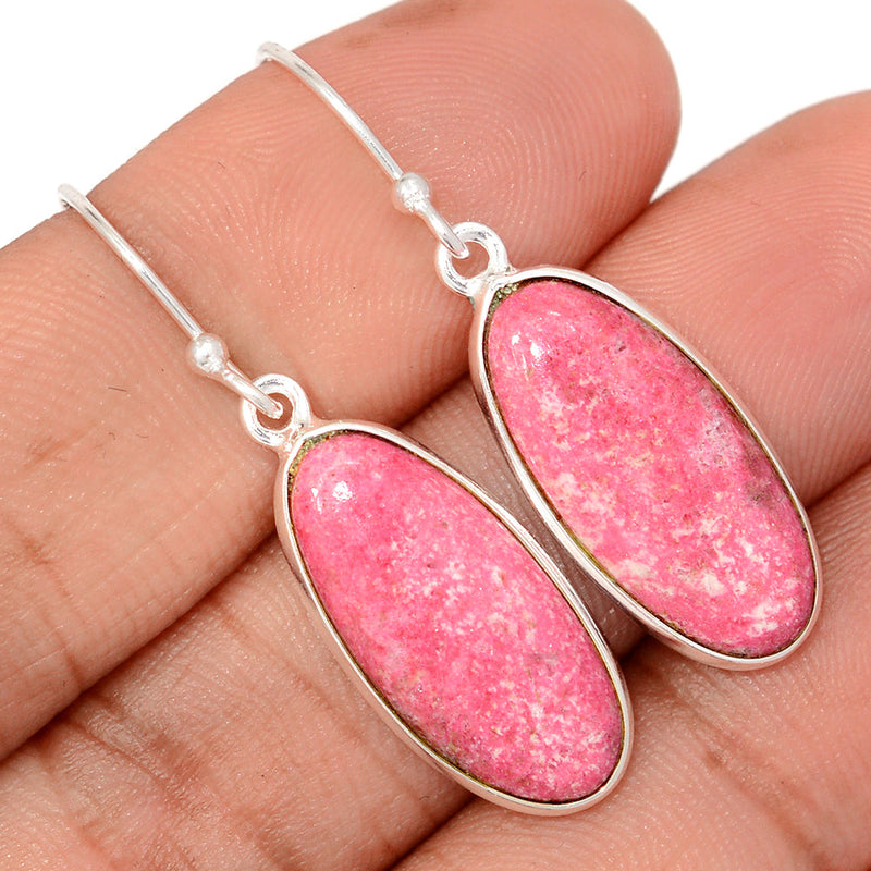 1.6" Pink Thulite Earrings - PKTE367