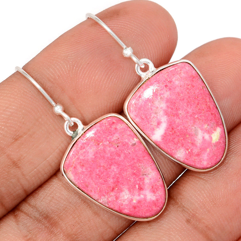 1.5" Pink Thulite Earrings - PKTE378