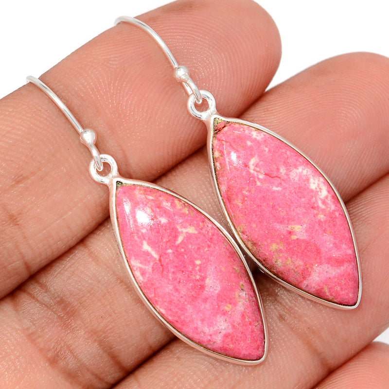 1.8" Pink Thulite Earrings - PKTE379