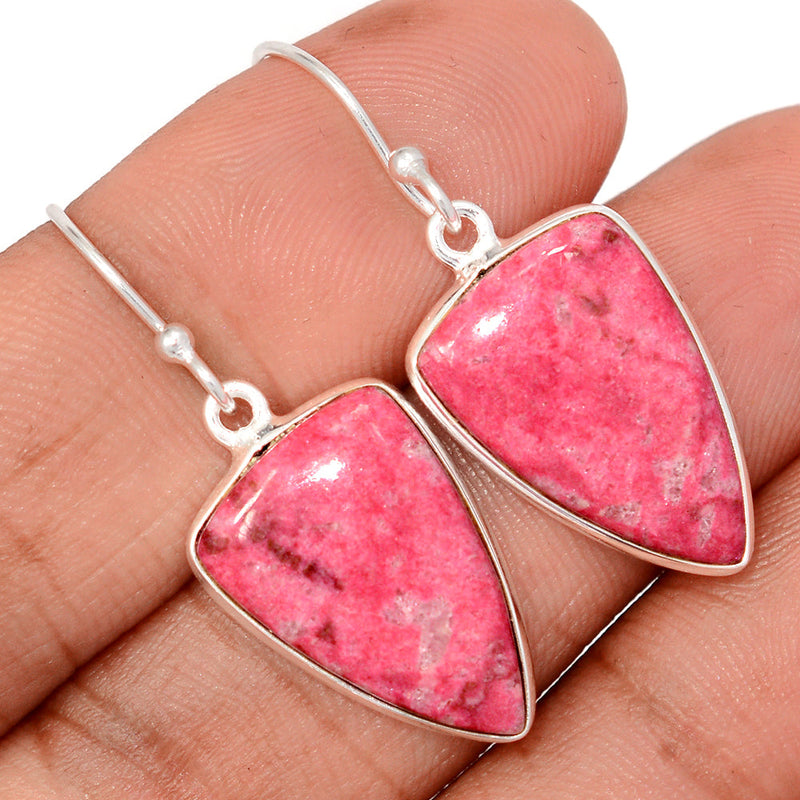 1.5" Pink Thulite Earrings - PKTE381