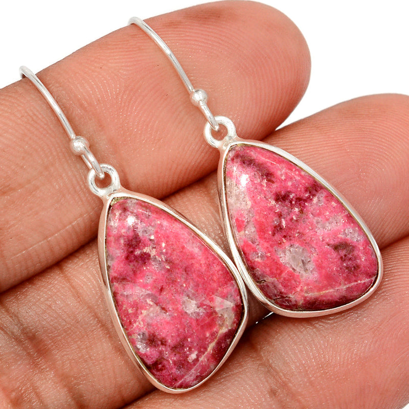 1.5" Pink Thulite Earrings - PKTE394