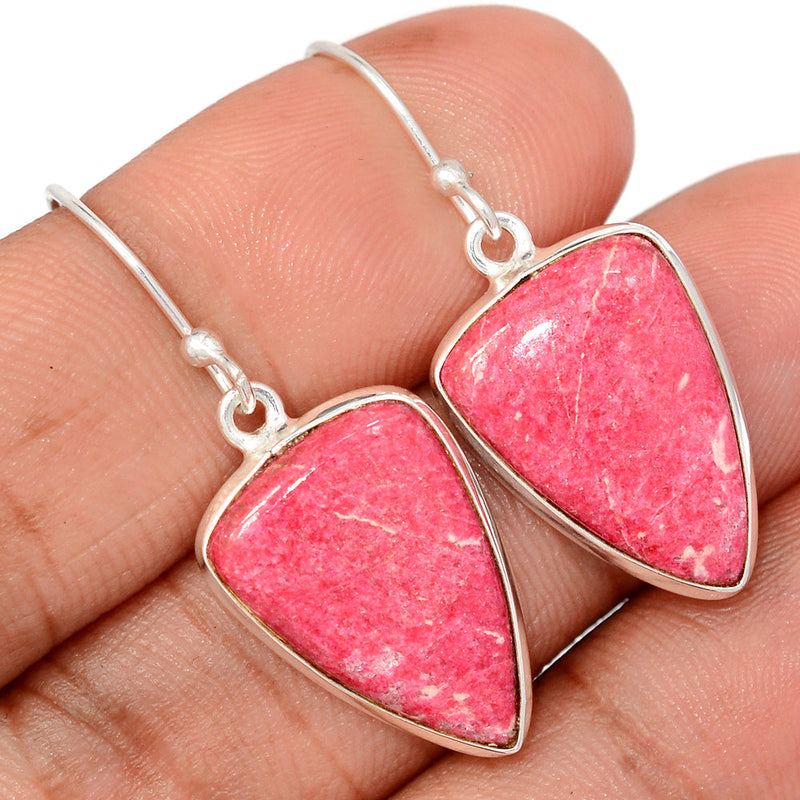 1.5" Pink Thulite Earrings - PKTE399