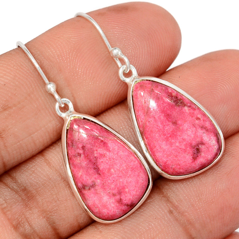 1.5" Pink Thulite Earrings - PKTE402