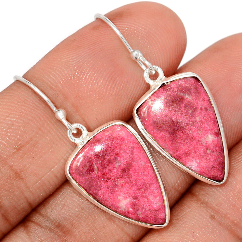 1.5" Pink Thulite Earrings - PKTE403