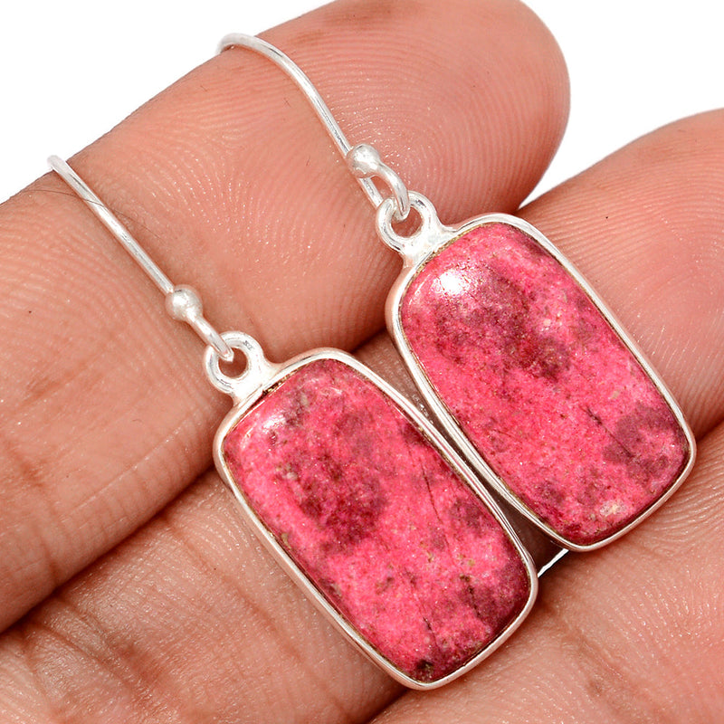 1.5" Pink Thulite Earrings - PKTE404