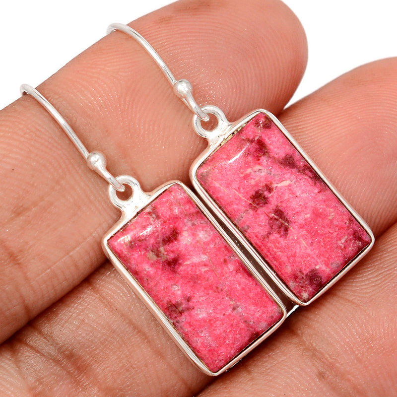 1.5" Pink Thulite Earrings - PKTE406