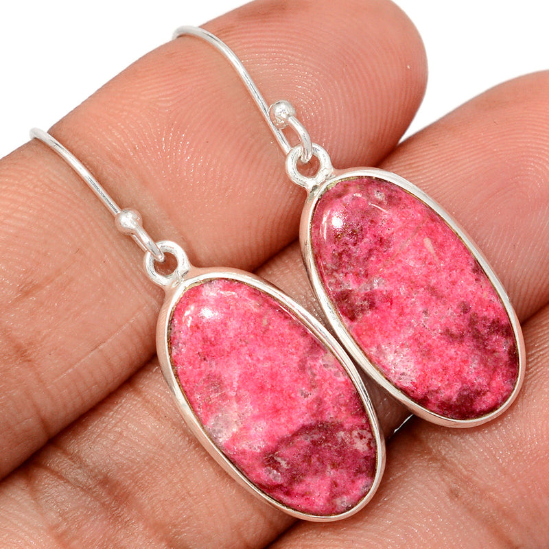 1.6" Pink Thulite Earrings - PKTE408