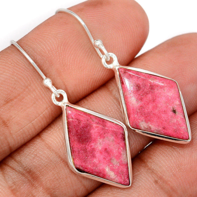 1.6" Pink Thulite Earrings - PKTE409