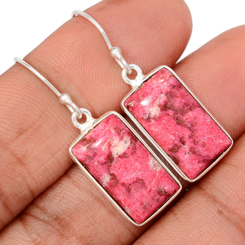 1.5" Pink Thulite Earrings - PKTE410