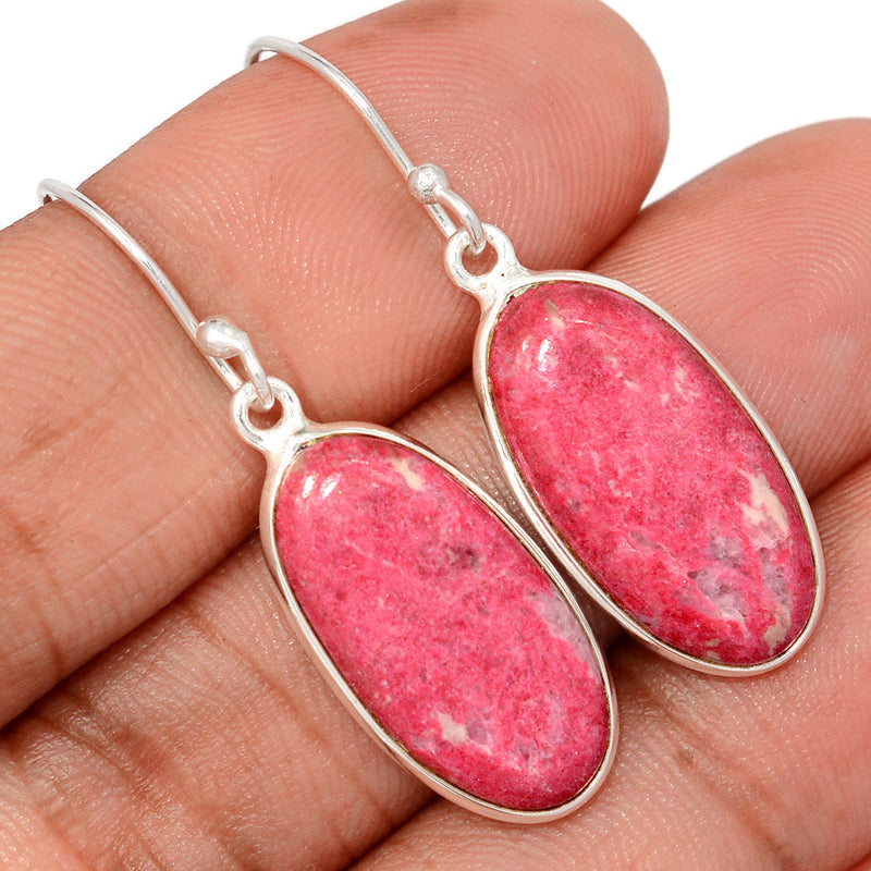 1.6" Pink Thulite Earrings - PKTE411