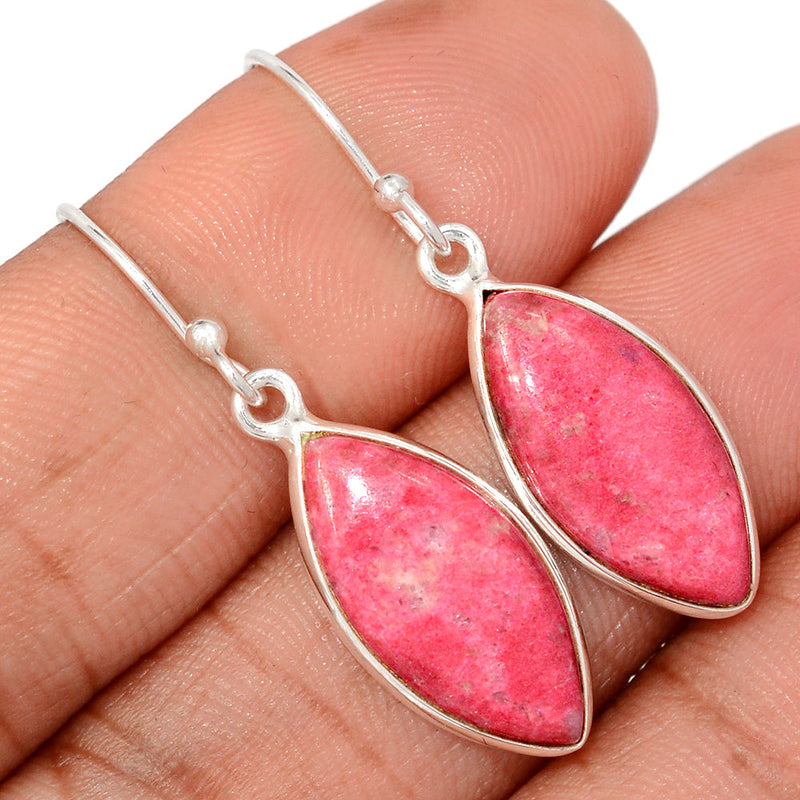 1.5" Pink Thulite Earrings - PKTE413